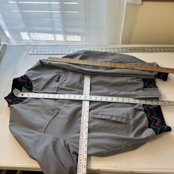 Vintage Mens Grey Arizona Bomber Jacket Canvas Embroidered Kachina XL - Picture 4 of 11